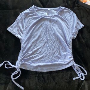 Side Cinch Lavender Tee